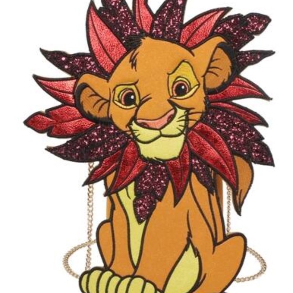 Danielle Nicole Lion Crossbody Bag with Red and Gold Accents